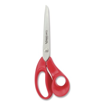  | Maped Helix 686549 Expert 8.25 in. Long 5 in. Cut Length Left-Handed Multipurpose Scissors - Straight Red Handle