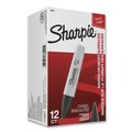 Back to School Sale | Sharpie 38201 Medium Chisel Tip Permanent Marker - Black (1-Dozen) image number 6