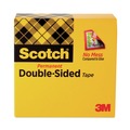 Packing Tapes | Scotch 665 1 in. Core 0.5 in. x 75 ft. Double-Sided Tape - Clear (1-Roll) image number 3