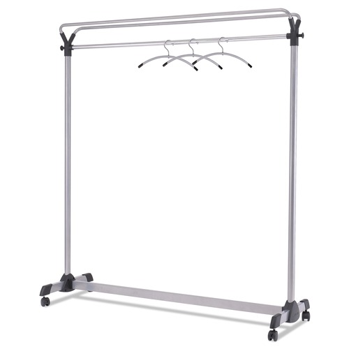 Wall Racks & Hooks | Alba PMGROUP3 63.5w x 21.25d x 67.5h Large Capacity Garment Rack - Black/Silver image number 0