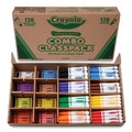 Arts & Crafts Supplies | Crayola 523349 Crayons and Markers Combo Classpack - 8 Colors (256/Set) image number 1