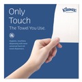 Paper Towels and Napkins | Kleenex 25639 1-Ply 7.5 in. x 700 ft. Hard Roll Paper Towels with Premium Absorbency Pockets - White with Gray Core (6/Carton) image number 6