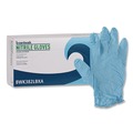 Disposable Gloves | Boardwalk 382LBXA 5 mil 9.5 in. Long Powder-Free Disposable Examination Nitrile Gloves - Large, Blue (100/Box) image number 0