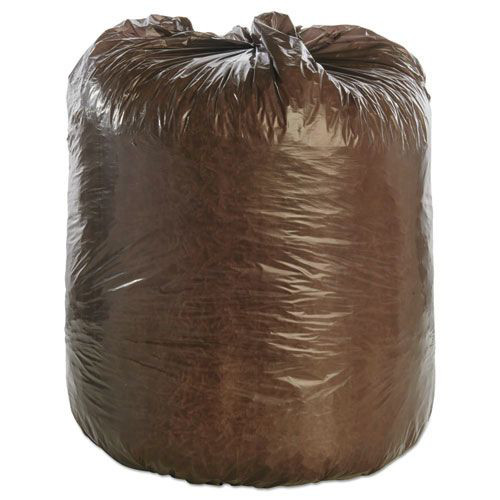 Trash Bags | Stout by Envision G3344B11 33 in. x 44 in. 39-Gallon 1.1 mil. Controlled Life-Cycle Plastic Trash Bags - Brown (40/Box) image number 0