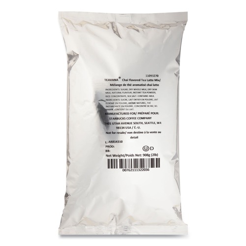 Beverages & Drink Mixes | Starbucks 12421380 2 lb Bag Teavana Chai Tea Latte Mix image number 0