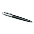 Pens | Parker 1953184 1 mm Medium Jotter Retractable Ballpoint Pen - Blue Ink, Black/Chrome Barrel image number 2