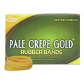 Rubber Bands | Alliance 20335 1 lbs. Box Size 33 0.04 in. Gauge Pale Crepe Gold Rubber Bands - Golden Crepe (1-Box) image number 0