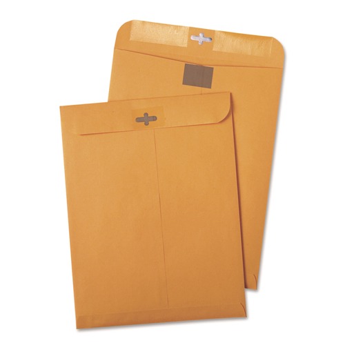 Envelopes & Mailers | Quality Park QUA43768 Postage Saving ClearClasp 10 in. x 13 in. No .97 Cheese Blade Flap ClearClasp Closure Kraft Envelope - Brown Kraft (100/Box) image number 0