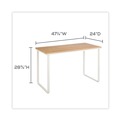 Office Desks & Workstations | Safco 1943BHWH 47.25 in. x 24 in. x 28.75 in. Steel Desk - Beech/White image number 4