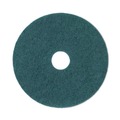Just Launched | Boardwalk BWK4020GRE 20 in. Diameter Heavy-Duty Scrubbing Floor Pads - Green (5/Carton) image number 1