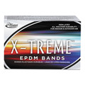 Rubber Bands | Alliance 02004 1 lbs. Box Size 117B 0.08 in. Gauge X-Treme Rubber Bands - Black (1-Box) image number 1
