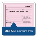 Notebooks & Pads | TOPS 3002P 4.25 in. x 5.5 in. No Copies One-Part Message Pad - Pink (1-Dozen) image number 4