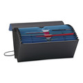 File Folders | Smead 70506 Check Size 1/2-Cut Tabs 21 Sections Elastic Cord Closure Handy File with Pockets - Black/Blue image number 3