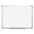 White Boards | MasterVision MA2700790 72 in. x 48 in. Reversible Earth Silver Easy-Clean Dry Erase Board - White Surface/Silver Aluminum Frame image number 0