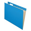 File Folders | Pendaflex 81603 1/5-Cut Tabs Letter Size Colored Hanging Folders - Blue (25/Box) image number 0