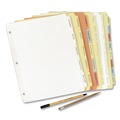 Dividers & Tabs | Avery 11501 Write and Erase 11 in. x 8.5 in. 5-Tab Plain-Tab Paper Dividers - Buff (36/Box) image number 3