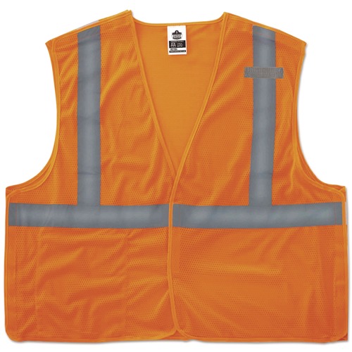 Safety & First Aid | Ergodyne 21069 GloWear 8215BA Type R Class 2 Econo Breakaway Mesh Vest 4X-Large to 5X-Large Orange image number 0