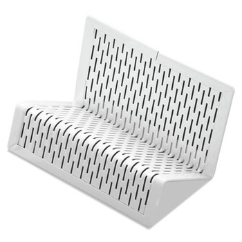 Artistic ART20001WH Urban Collection Perforated Steel Punched Metal Business Card Holder Holds 50 2 in. x 3.5 in. Cards - White