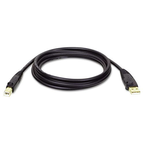 Office Electronics & Batteries | Tripp Lite U022-010 10 ft. USB 2.0 A/B Cable - Black image number 0