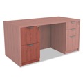 Office Filing Cabinets & Shelves | Alera ALEVA542822MC 15.63 in. x 20.5 in. x 28.5 in. Valencia Series 2-Drawer Full File Pedestal - Medium Cherry image number 6