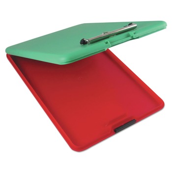 Saunders 00580 0.5 in. Clip Capacity Holds 8.5 in. x 11 in. Sheets SlimMate Show2Know Safety Organizer - Red/Green