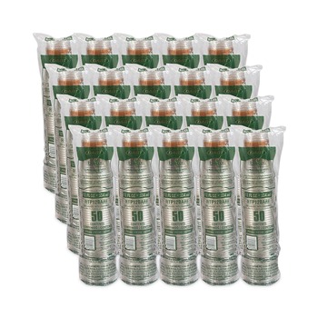 Dart RTP12BARE Bare Eco-Forward 12 oz to 14 oz RPET Cold Cups (1000/Carton)