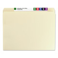 File Folders | Smead 14510 Straight Tabs 0.75 in. Expansion 1 Fastener Letter Size Top Tab Fastener Folders - Manila Exterior (50/Box) image number 3