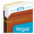 File Folders | Pendaflex C1526EHD 3.5 in. Expansion Legal Size Heavy-Duty File Pockets - Redrope (25/Box) image number 1