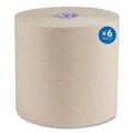 Paper Towels and Napkins | Scott 54038 Essential 1-Ply 8 in. x 700 ft. 1.75 in. Core 100% Recycled Fiber Hard Roll Towel - Brown (6/Carton) image number 2