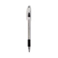 Pens | Pentel BK91-A Stick Medium 1 mm R.S.V.P. Ballpoint Pen - Black Ink, Clear/Black Barrel (1-Dozen) image number 2