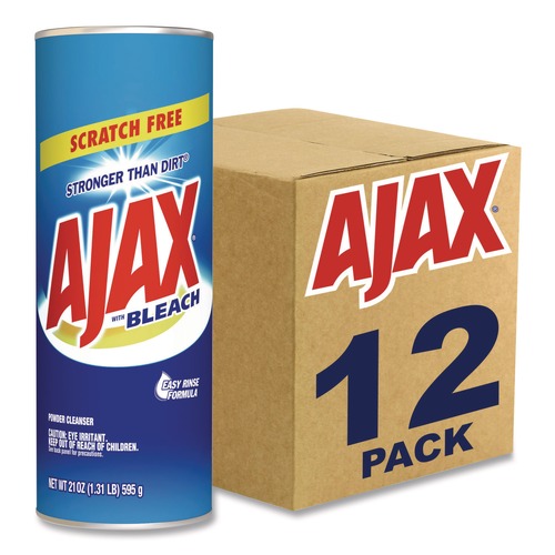 All-Purpose Cleaners | Ajax 61034403 21 oz Powder Cleanser with Bleach - Fresh Scent (12/Carton) image number 0