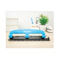 Staple Punches | PaperPro 2103 9/32 in. 12-Sheet EZ Squeeze Three-Hole Punch - Blue/Black image number 1