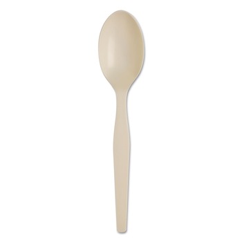 JUST LAUNCHED | Dixie SSS11B SmartStock Series-O 6 in. Mediumweight Bio-Blend Plastic Cutlery Spoons Refill - Beige (40/Pack, 24 Packs/Carton)