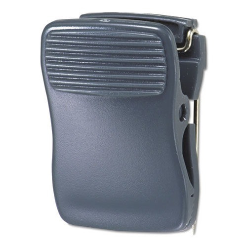 Back to School Sale | Universal UNV08221 Deluxe Recycled Cubicle Clips with 40 Sheets Capacity - Charcoal (24/Pack) image number 0