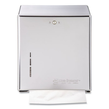 San Jamar T1900XC 11.38 in. x 4 in. x 14.75 in. C-Fold/Multifold Towel Dispenser - Chrome