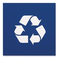 Trash & Waste Bins | Boardwalk TCIND312BLR 3 Gallon Polypropylene Deskside Recycling Bin - Blue image number 2