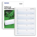 Notebooks & Pads | Rediform 51114 Follow-up 7.5 in. x 2 in. One-Part (No Copies) Wirebound Voice Mail Log Book image number 3