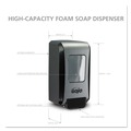 Soap Dispensers | GOJO Industries 5271-06 Fmx-20 6.5 in. X 4.7 in. X 11.7 in. 2,000 mL Soap Dispenser - Black/chrome (6/Carton) image number 4