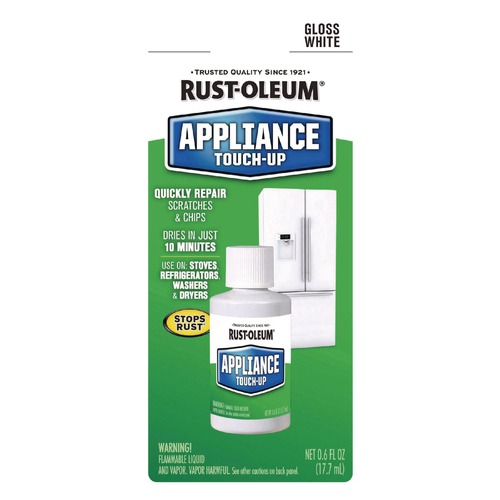 Painting | Rust-Oleum 203000 Specialty Gloss White Appliance Epoxy Touch, Gloss White, 0.6 oz Bottle, 6/Carton image number 0