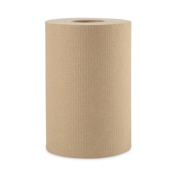 Boardwalk B6252 8 in. x 350 ft. 1-Ply Hardwound Paper Towels - Natural (12/Carton)