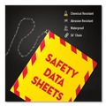 Binders | Avery 77712 11 in. x 8.5 in. 3-Ring UltraDuty Safety Data Sheet Binders with 2 in. Capacity - Yellow/Red image number 2