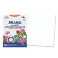 Back to School Sale | Prang P8707 12 in. x 18 in. 50 lb Text Weight SunWorks Construction Paper - Bright White (50/Pack) image number 0