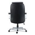 Office Chairs | Alera ALELT4249 Leithen Bonded Leather Midback Chair Supports Up to 275 lbs. - Black/Silver image number 2