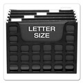 File Folders | Pendaflex 23013 6 in. Long Desktop File with Hanging Folders - Letter Size/Black image number 1
