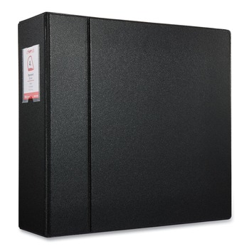 Universal UNV20706 11 in. x 8.5 in. 4 in. Capacity 3 Rings Deluxe Non-View D-Ring Binder with Label Holder - Black