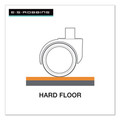 Office Chair Mats | ES Robbins 131823 45 x 53 EverLife Light Use Rectangular Chair Mat with Lip for Hard Floors - Clear image number 1