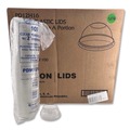 Food Trays, Containers, and Lids | Plastifar 18431 PET Lids, Fits 5 oz and 8 oz Sundae Cup, 100/Sleeve, 10/Sleeves/Carton image number 0