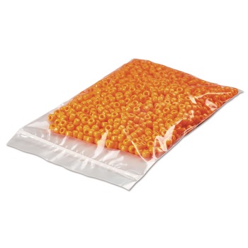 FACILITY MAINTENANCE SUPPLIES | Universal UFS2MZ34 2 mil 3 in. x 4 in. Zip Reclosable Poly Bags - Clear (1000/Box)