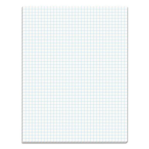 Notebooks & Pads | TOPS 33041 Quadrille Rule (4 sq-in.) 8.5 in. x 11 in. Quadrille Pads - White (50 Sheets/Pad) image number 0