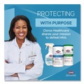 Hand Wipes | Clorox Healthcare 30577 6 in. x 5 in. 1-Ply Bleach Germicidal Wipes - Unscented, White (150/Canister) image number 10